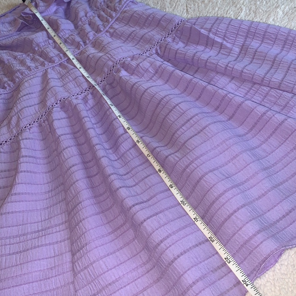 Wild Fable Lavender Texture Ruffle Fit & Flare Dress EUC XS - Picture 11 of 12
